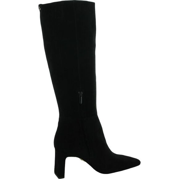 Sam Edelman Womens Sylvia Black Suede Tall Knee-High Boots Shoes NWOB - Picture 2 of 4